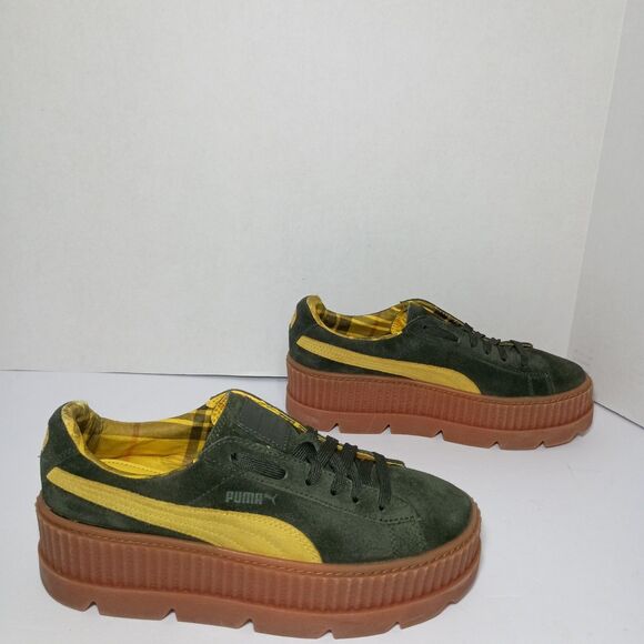 Fenty x PUMA Cleated Creeper Rosin By Rihanna 366268-01 Womens 9.5 Green Suede - Picture 9 of 16